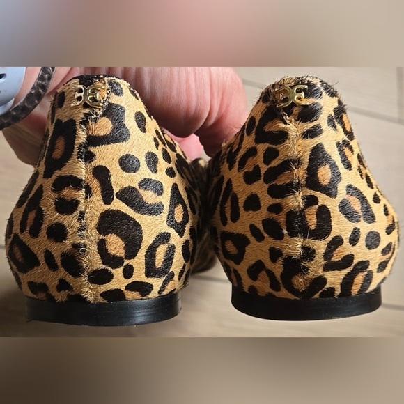 Sam Edelman Size 10 Cow Hair Leopard Print Riza Pointed Flats - Picture 4 of 7